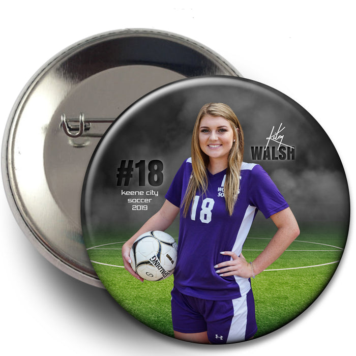 #7B Youth Soccer Memorial Button