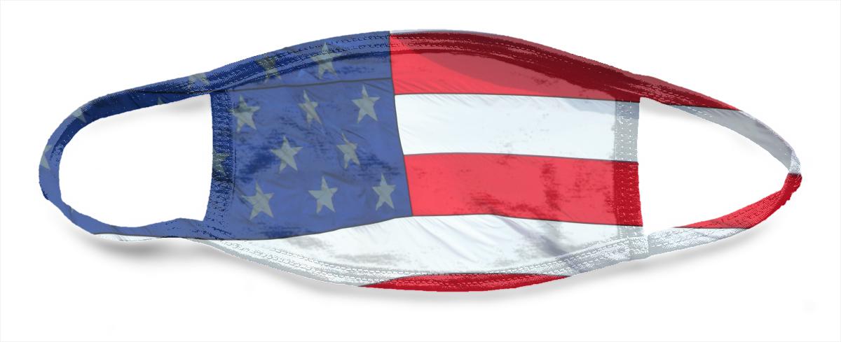 American Flag Waving 3 - All Over Face Mask