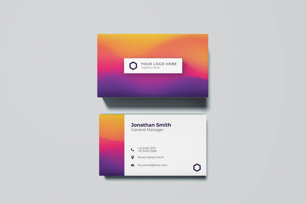 DFY BC 12 Pictorial Business Card Design