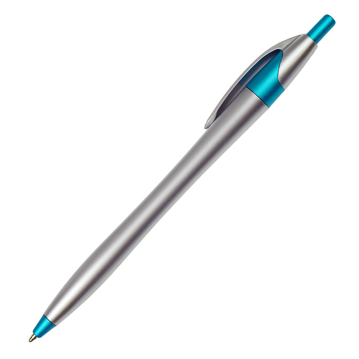 Silver Barrel European Design Ballpoint Click Pen