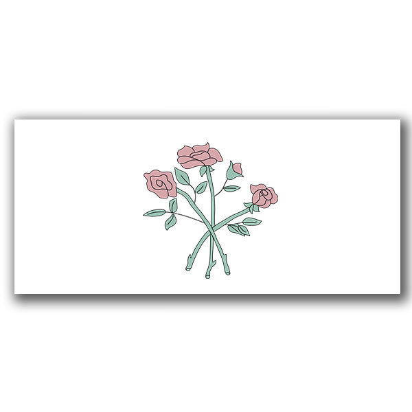 #63CP - Rose Flowers Casket Panel