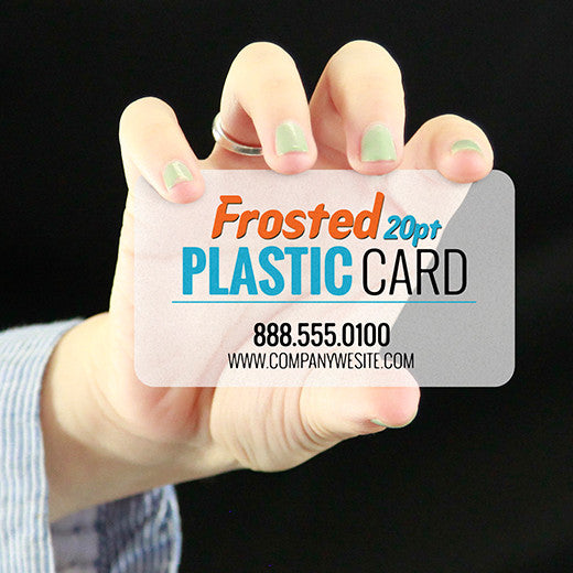 Frosted Plastic Business Cards