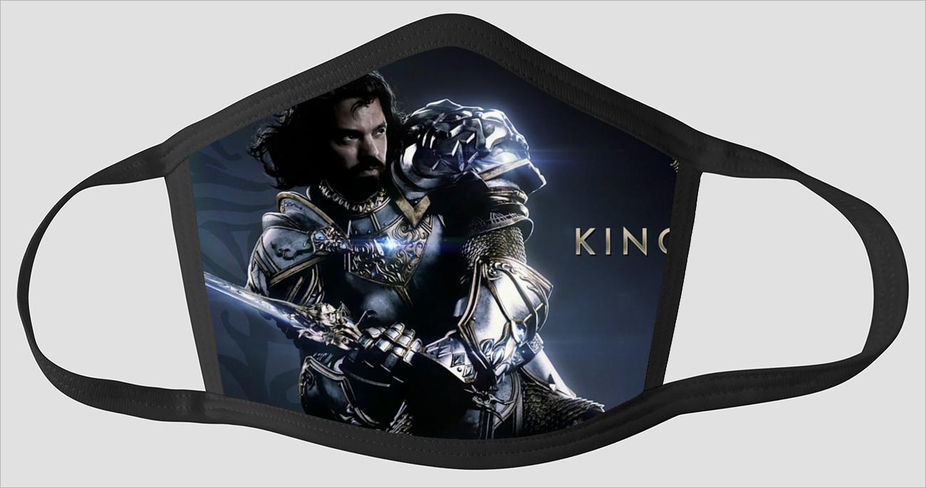 KING LLANE WRYNN WARCRAFT ALLIANCE - Face Mask