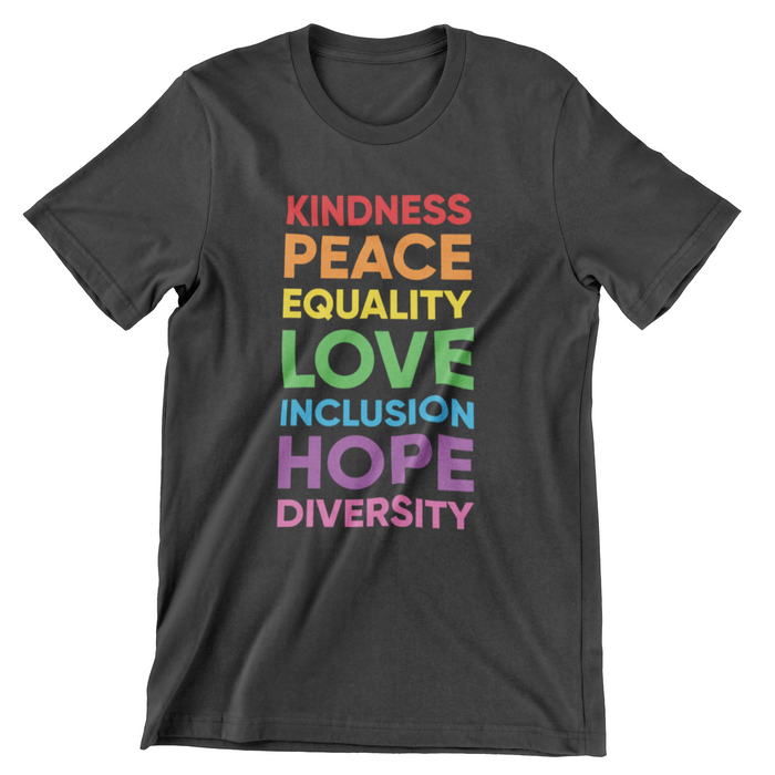 LG38 Kindness Peace Equality T-Shirt
