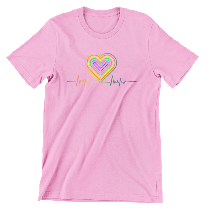 LG44 LGBT Heartbeat T-Shirt