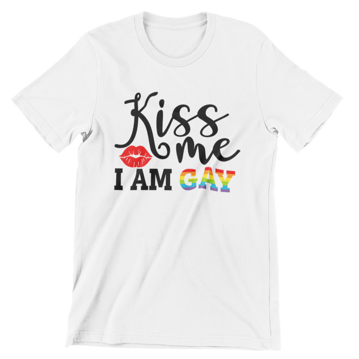 LG74 Kiss Me I Am Gay T-Shirt