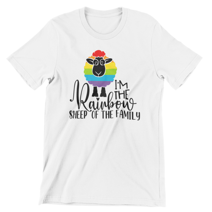 LG87 I Am The Rainbow Sheep of The Family T-Shirt