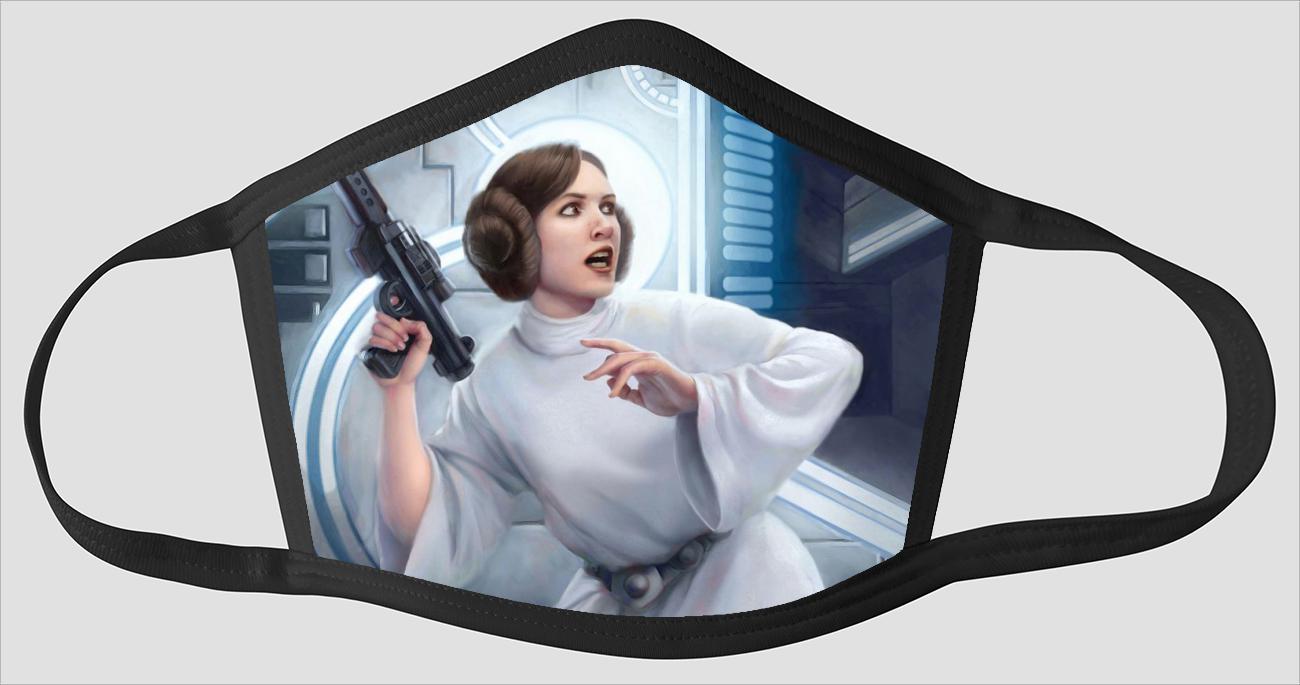 Leia Organa Master Art v52 - Face Mask