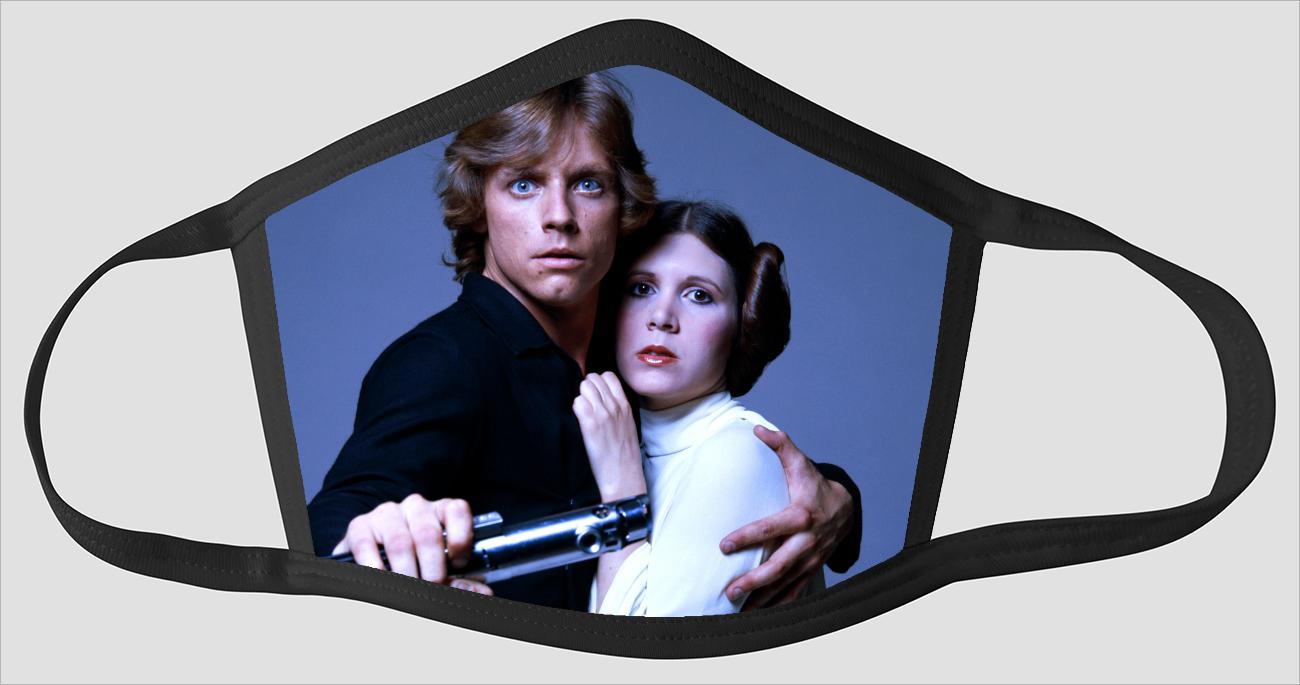 Luke and Leia Fight - Face Mask