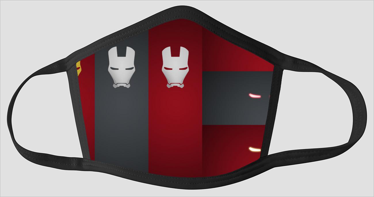 Minimalist Iron Man - Face Mask