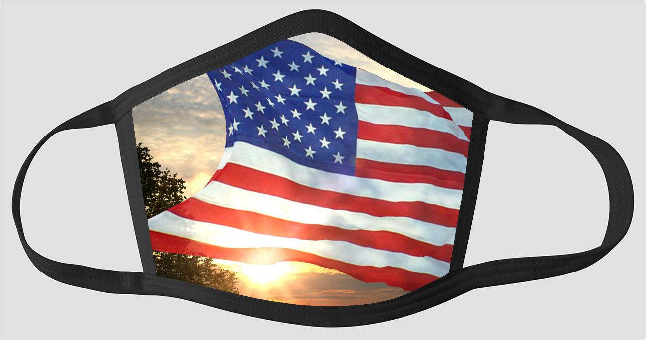 Most Beautiful American Flag sv2177 - Face Mask