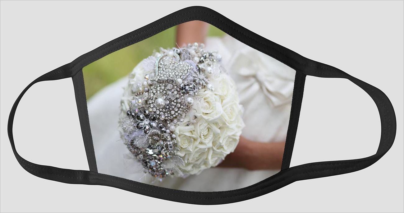 Most Beautiful Bridal Bouquet v2186 - Face Mask