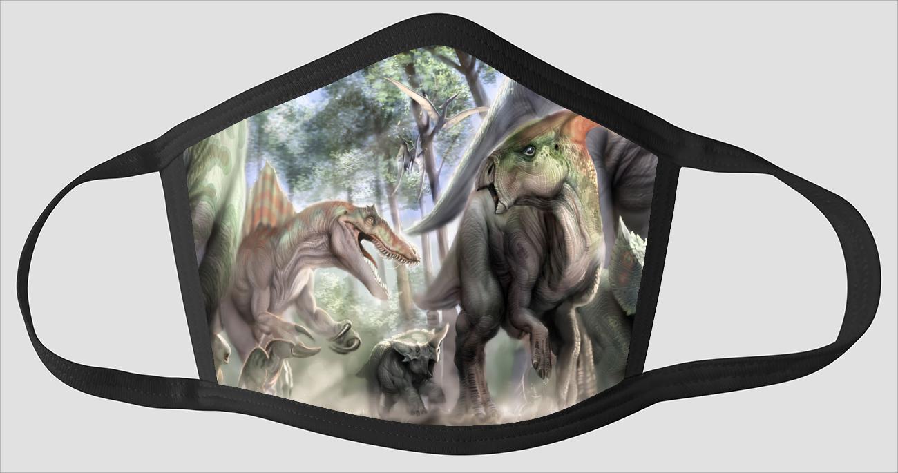 Most Beautiful Dinosaurs sv2191 - Face Mask