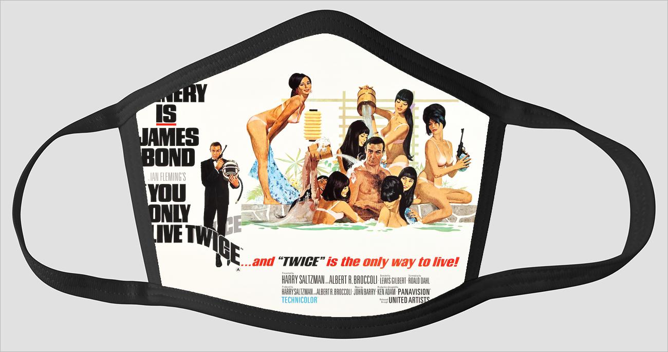 Movie Poster 39   You Only Live Twice - Face Mask