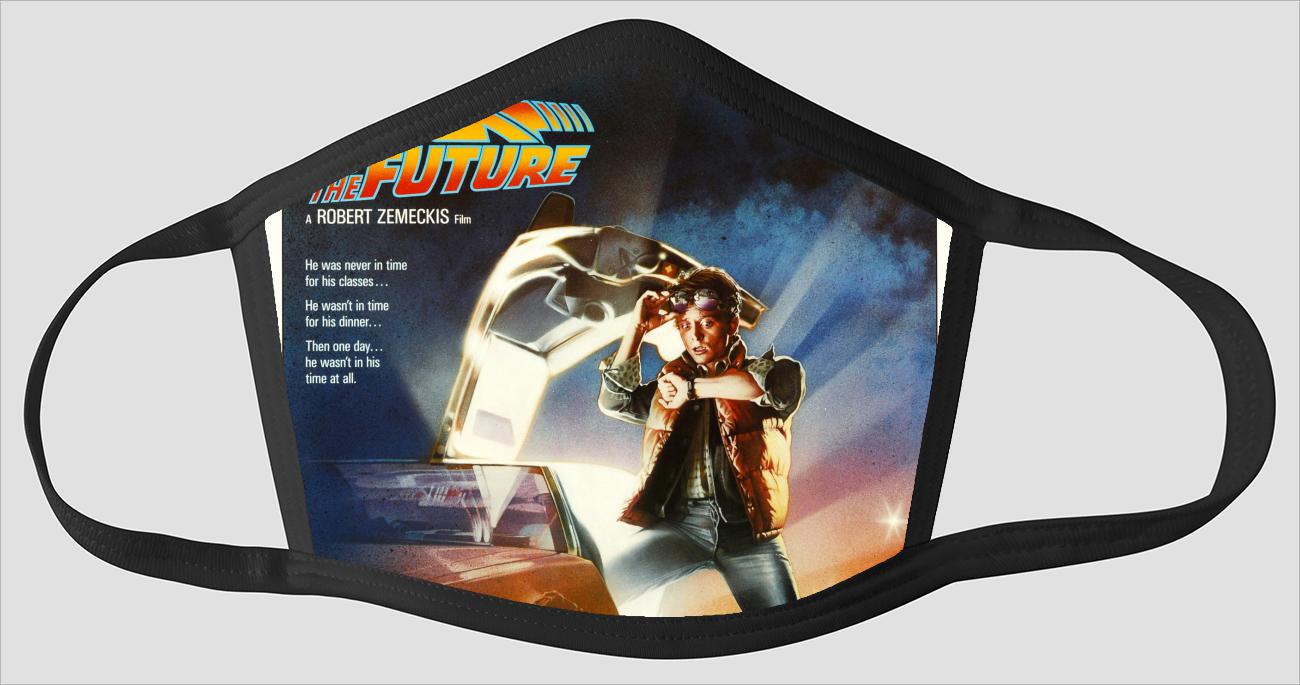 Movie Poster 4   Back To The Future - Face Mask