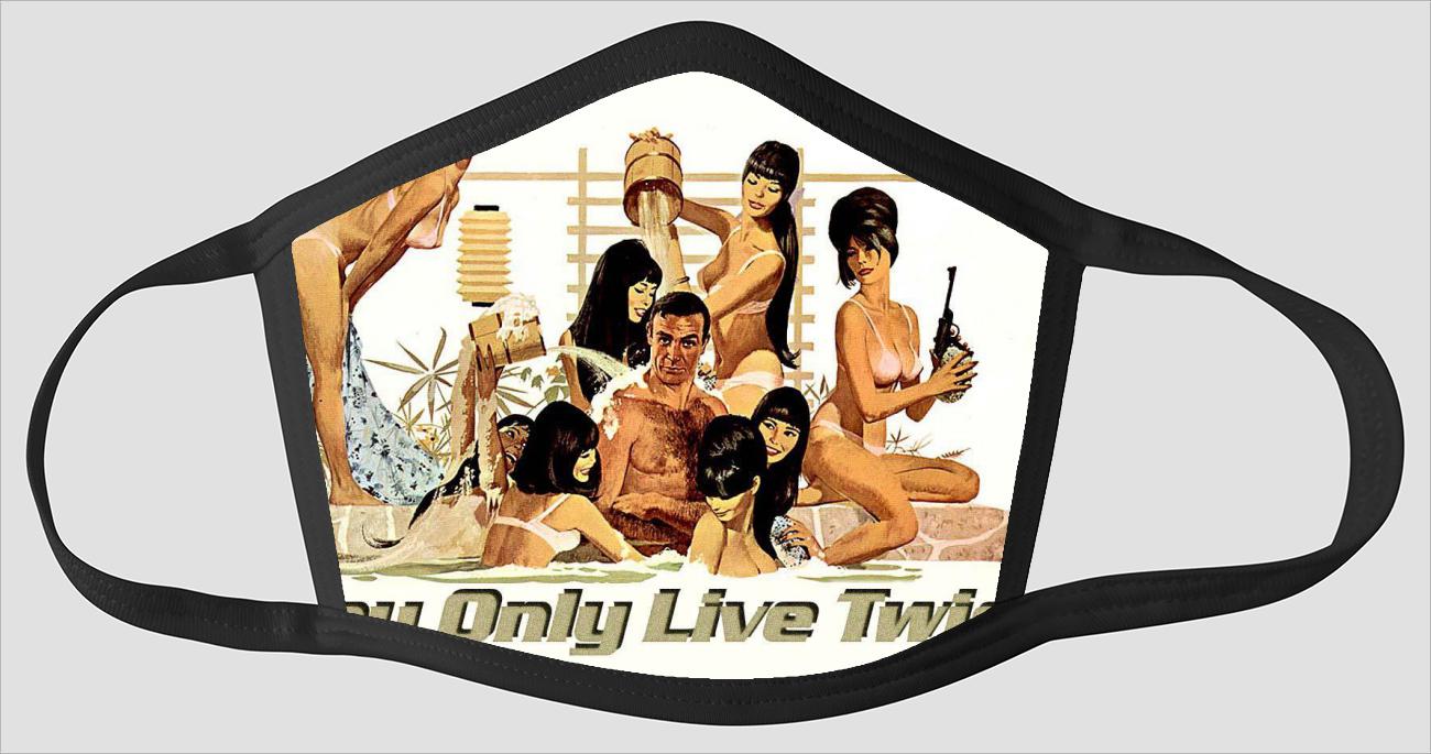 Movie Poster 80   You Only Live Twice   007 - Face Mask