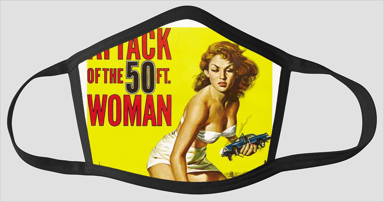 Movie Poster 83   Attack Of The 50ft Woman - Face Mask