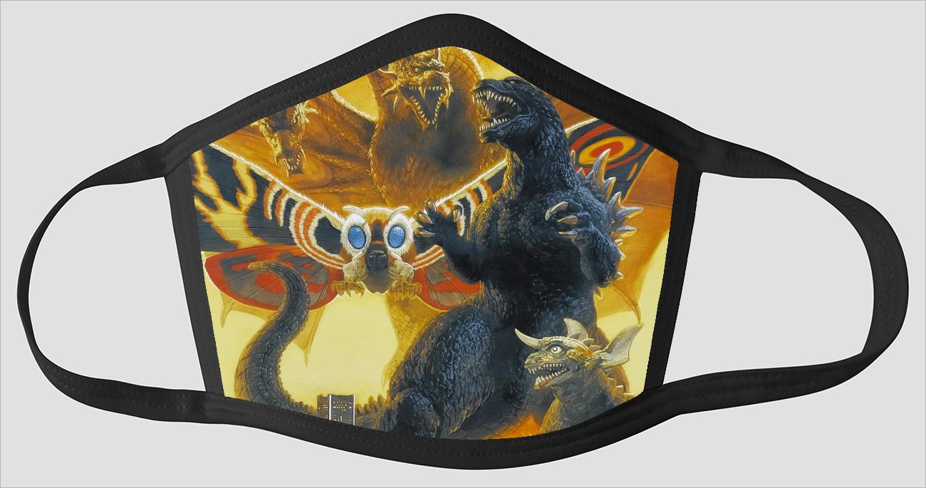 Movie Poster 9   Godzilla - Face Mask