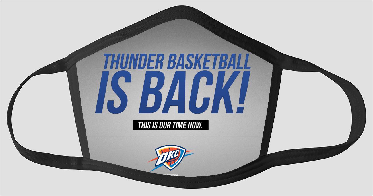 Oklahoma City Thunder OKC The Run v17 - Face Mask