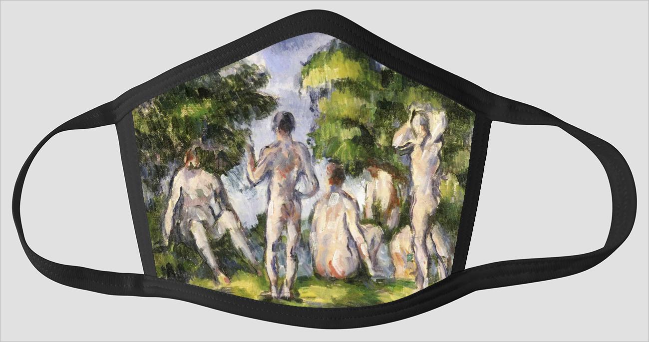 Paul Cezanne    French    1839 1906    Group of Bathers - Face Mask