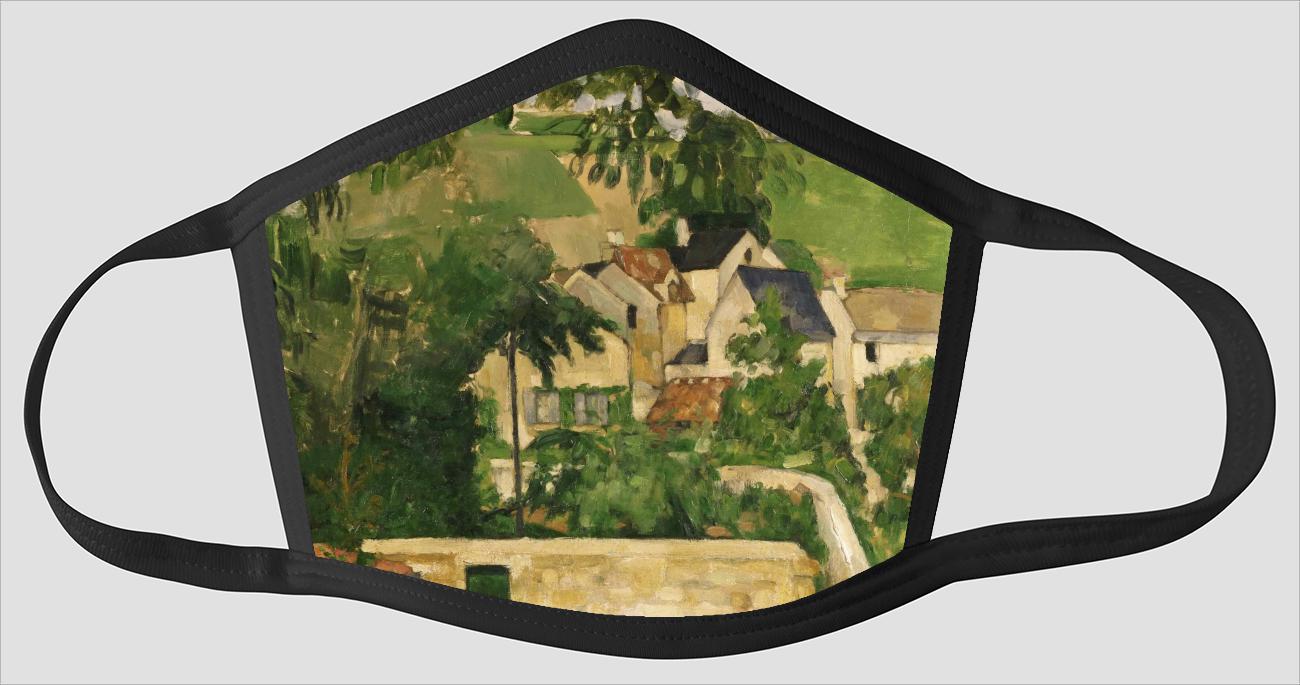Paul Cezanne    French    1839 1906    Quartier Four    Auvers sur Oise (Landscape    Auvers) - Face Mask