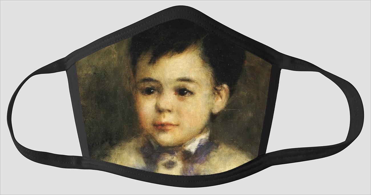 Pierre Auguste Renoir    French    1841 1919    Boy with a Toy Soldier - Face Mask