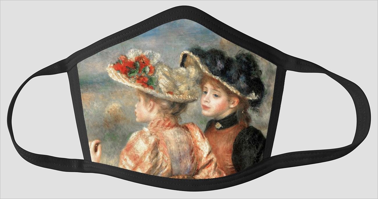 Pierre Auguste Renoir    French    1841 1919    Two Girls - Face Mask