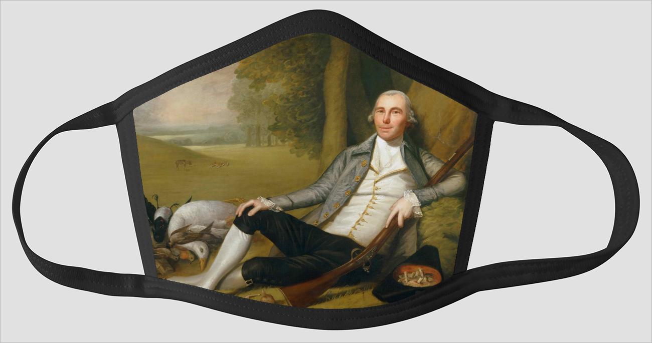 Ralph Earl    American    1751 1801    Reclining Hunter - Face Mask