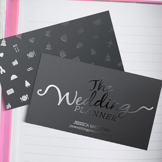 Suede Business Cards with Spot UV